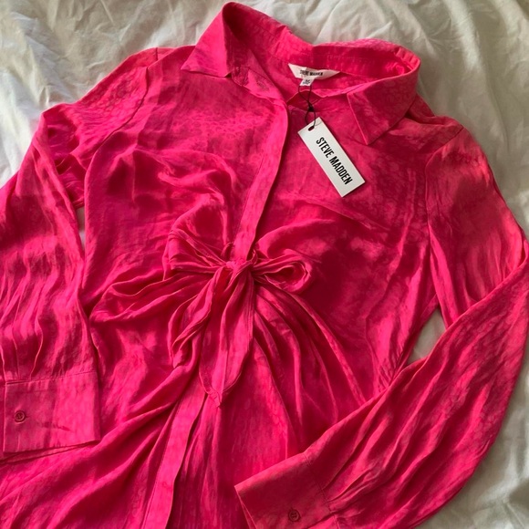 NWT Tie Curious Mini Dress in Pink Glo - Picture 6 of 9